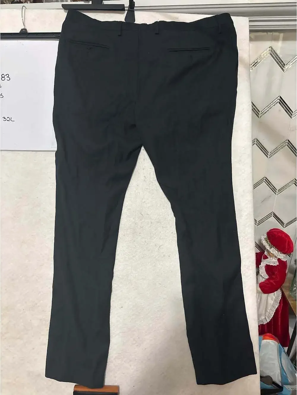 Mazari Men's Black Dress Pants Size 42W 32L Polyester Rayon Blend